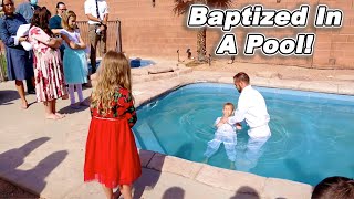 Azburys Baptism In The Swimming Pool [upl. by Anivlem]