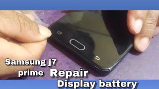 2019 Samsung galaxy J7 Prime Teardown How to open back panel Display Change Battery [upl. by Omoj883]