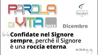 Parola di Vita Dicembre 2022 [upl. by Ecilayram]