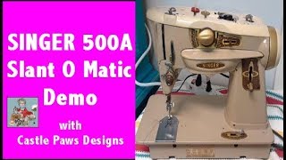 How to Sew and Thread a SINGER 500A Sewing Machine [upl. by Lauri]