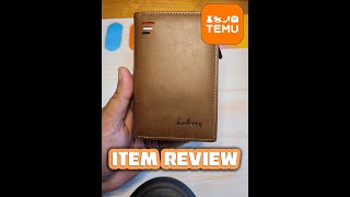 TEMU ITEM REVIEW mens wallet  Baellerry [upl. by Hershel814]