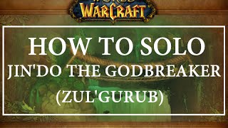 How to Solo JinDo The Godbreaker ZulGurub  World of Warcraft [upl. by Eiralav]