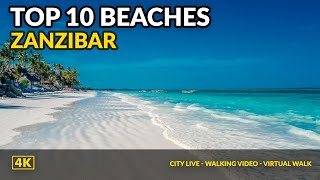 Zanzibar Best Beaches Tanzania Drone 4K [upl. by Derick]