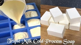 How to Make DIY Moisturizing Homemade Soap With Milk  RECIPE [upl. by Elga888]