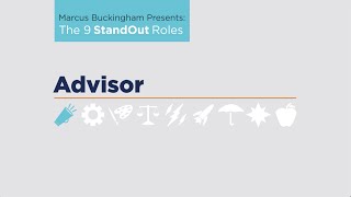 StandOut Strengths Roles ADVISOR in 60 Seconds [upl. by Rahm]