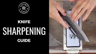 How To Sharpen a Kitchen Knife  Beginners Guide to Knife Sharpening [upl. by Niboc724]