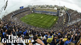 Boca Juniors fans fill La Bombonera to watch training before Copa Libertadores final [upl. by Aretahs]