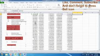 calculate dielectric constant from absorption data [upl. by Aydiv]