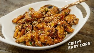 Crispy Baby Corn Recipe  Restaurant Style Chinese Babycorn Recipes  CookingShooking [upl. by Enrobyalc976]