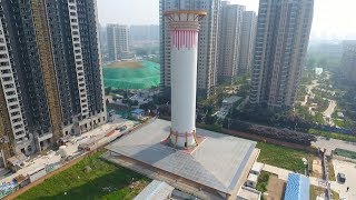 World’s Largest Air Purifier Helps Reduce Haze in Northwest China City [upl. by Nifled]