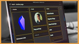 Obsidian  How To Create Visual Boards Easily  Kanban Boards Plugin [upl. by Nommad]