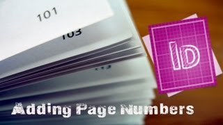 How To Add Auto Page Numbers In Indesign CS6  Indesign Tutorial [upl. by Hewitt]