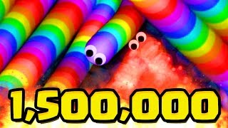 SLITHERIO 1500000 WORLD RECORD SPECIAL Slitherio Team Gameplay [upl. by Llibyc]