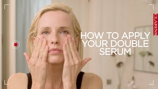 How to apply your Double Serum  Clarins [upl. by Burkhardt]