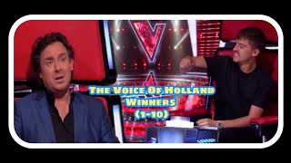 WINNERS BLIND AUDITIONS IN THE VOICE HOLLAND 1—10 [upl. by Eno]