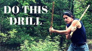 Amazing Escrima Double Stick Fighting Drill from Filipino Martial Arts [upl. by Aidahs]