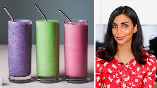 HOW TO BUILD THE PERFECT SMOOTHIE  satisfying smoothie recipes [upl. by Morgen]