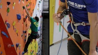 How to Use Proper TopRope Belay Method  Rock Climbing [upl. by Nauqas]