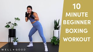 10 Minute Beginner Boxing Workout  Good Moves  WellGood [upl. by Notsej]