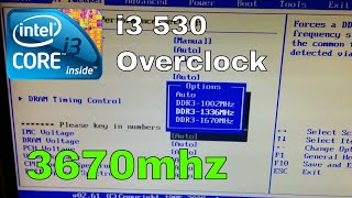 How to overclock i3 530 with DDR3 memory 1333mhz [upl. by Attekahs773]