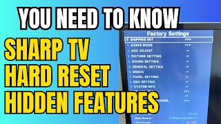 Hard Reset Your SHARP TV in Just 30 Seconds  Fast Fix [upl. by Tuddor]