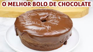 Bolo de Chocolate Simples e Fácil  Receita [upl. by Nirrad207]