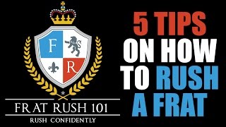 How to Rush a Fraternity  5 tips from Clark Cunningham [upl. by Blockus]