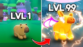 I Upgraded From NOOB to MAX LEVEL Capybara Evolution in Roblox [upl. by Quiteria]