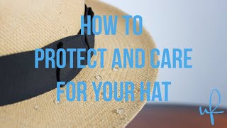 How to Protect Your Straw Hat from Water [upl. by Adnhoj749]