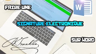 Comment faire une signature électronique word [upl. by Irotal381]