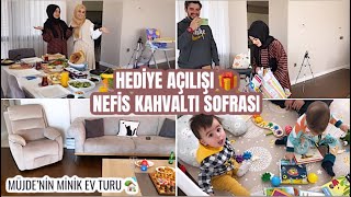 MÃœJDEâ€™NÄ°N NEFÄ°S KAHVALTI SOFRASIðŸ˜ MÄ°NÄ°K EV TURU ðŸ¡ Ä°KÄ° BEBEK BULUÅžTU ðŸ¤­ VLOG [upl. by Hugo]