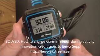 SOLVED How to charge Garmin 920XT during activity [upl. by Venus932]