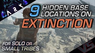 Top 5 base locations Ark Extinction  best places to build Large flat spots [upl. by Gawain]