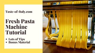 Homemade Fresh Pasta Machine Tutorial  Complete Guide [upl. by Ztnarf]