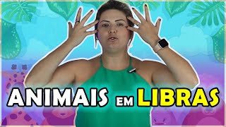 ANIMAIS EM LIBRAS PRINCIPAIS NA LÍNGUA DE SINAIS [upl. by Liggett]