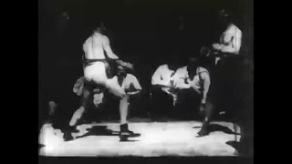 First Boxing Match Ever Filmed June 1894 Mike Leonard vs Jack Cushing [upl. by Bever]