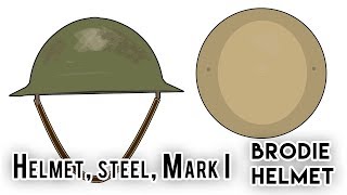 Brodie Helmet  Helmet steel Mark I World War I [upl. by Ermanno319]