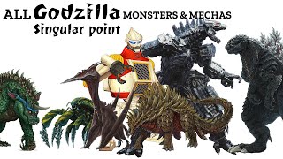 All Monsters and Mechas Seen in Godzilla Singular Point  Explained [upl. by Cowles]