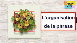 Lorganisation de la phrase [upl. by Bellanca]