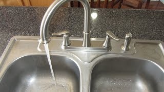 INSTALLING A KITCHEN FAUCET  HOW TO [upl. by Camfort]