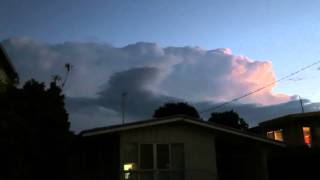 Massive cumulonimbus cloud with lightning [upl. by Vicky451]