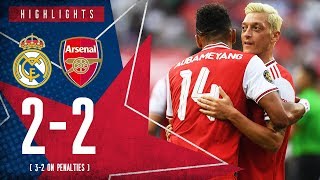 HIGHLIGHTS  Real Madrid 22 Arsenal  32 on penalties  ICC 2019 [upl. by Anoblav]