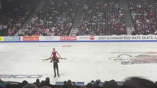 Aleksandra Boikova Dmitrii Kozlovskii Freeskate Pairs Skate America 2021 [upl. by Eihs]