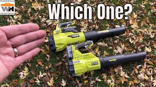 Ryobi Whisper Series Leaf Blower Demonstration Which Should You Get 18 or 40 volt RyobiTools [upl. by Fablan603]