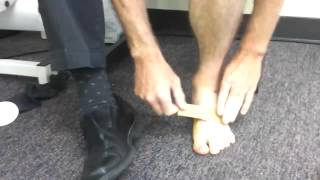 Plantarflexion Taping for Plantar Plate Tears [upl. by Quintilla190]