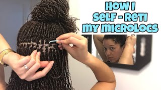 SelfRetightening My DIY MICROLOCS  INTERLOCK METHOD [upl. by Ernie30]