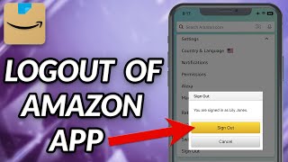 How To Logout From Amazon App [upl. by Yate]