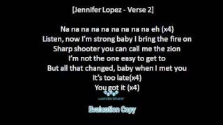 Jennifer Lopez Ft Lil Wayne  Im Into You  Lyrics Original Version [upl. by Anan813]