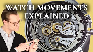 Watch Movements Explained  Mechanical vs Automatic vs Quartz Watches [upl. by Akemad]