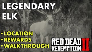 Red Dead Redemption 2  Legendary Elk Location Rewards Walkthrough [upl. by Ethelda]